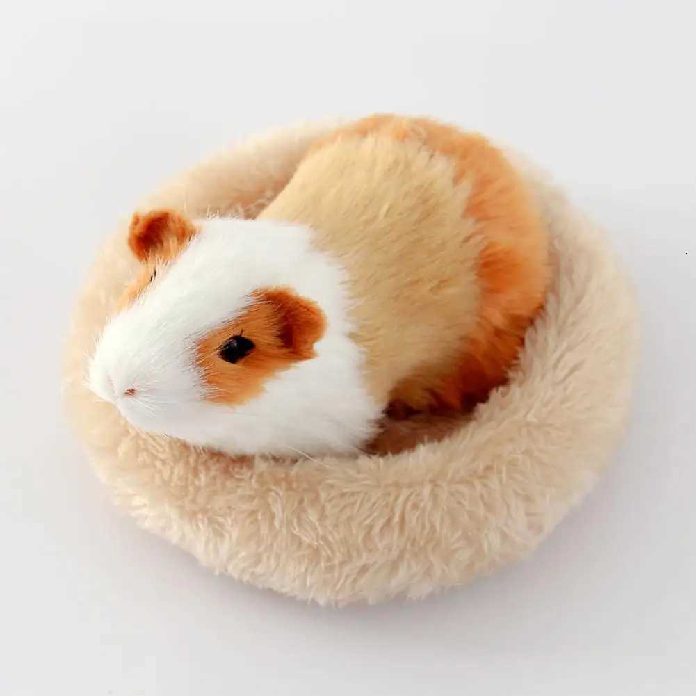 Hamster Bed Circular Hamster Bed Sleep Mat Pad Cute Pet Sofa Hamster Nest Small Animal Soft Cushion for Hedgehog Squirrel Mice M251206