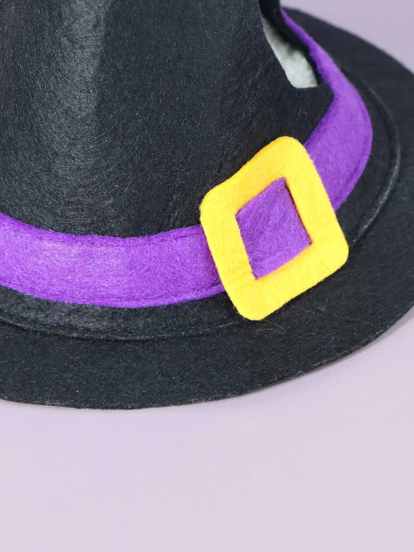 Small Animal Halloween House Hideout Costume Set- Hamster Cave House Bed Nest Hideout Witch Hat Design Hamster Witch Hat for M251206