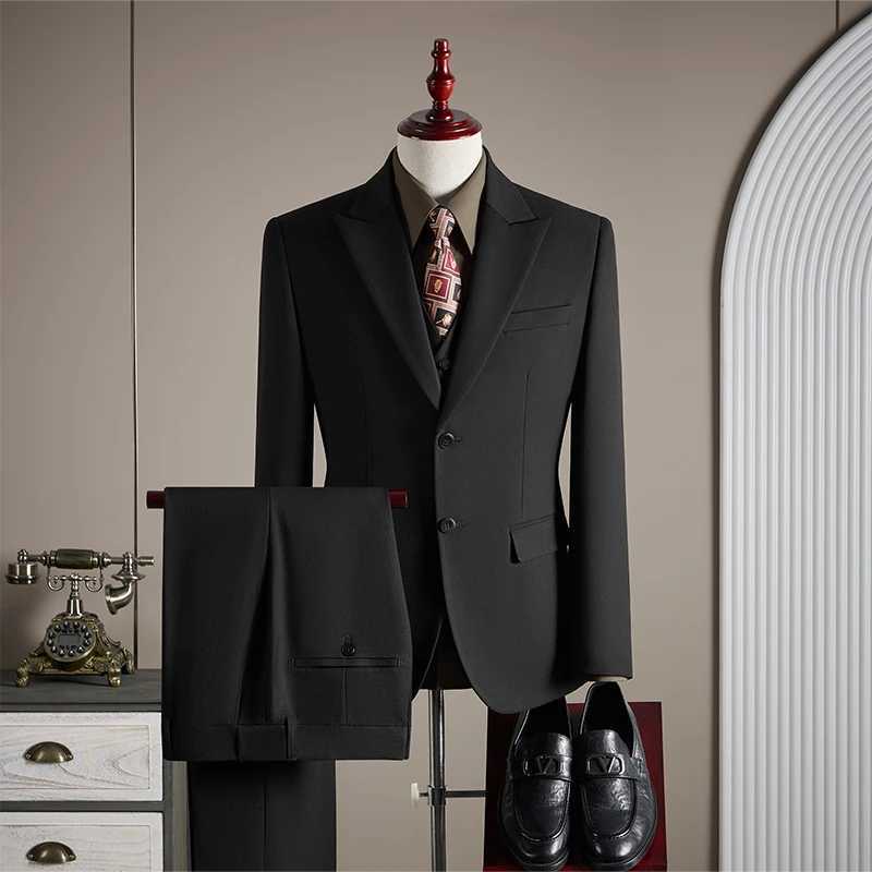 wool suit set for men fashionable and stylish business casual THree-piece suit suit grooms wedding dress M260313