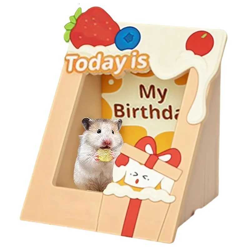 ABGR-Cozy Picture Frame Hamster House Hideout Wooden Small Pet Habitat For Hedgehog Guinea Pigs Ferrets M251206