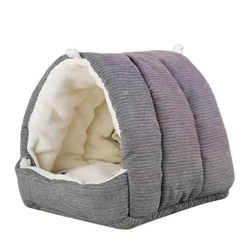Bird Cage Parrot Cotton Nest Thickened Winter Cotton Nest Pet Mini House Hammock Hut Tent Bed Hanging Cave Product Rodents Baby M251206