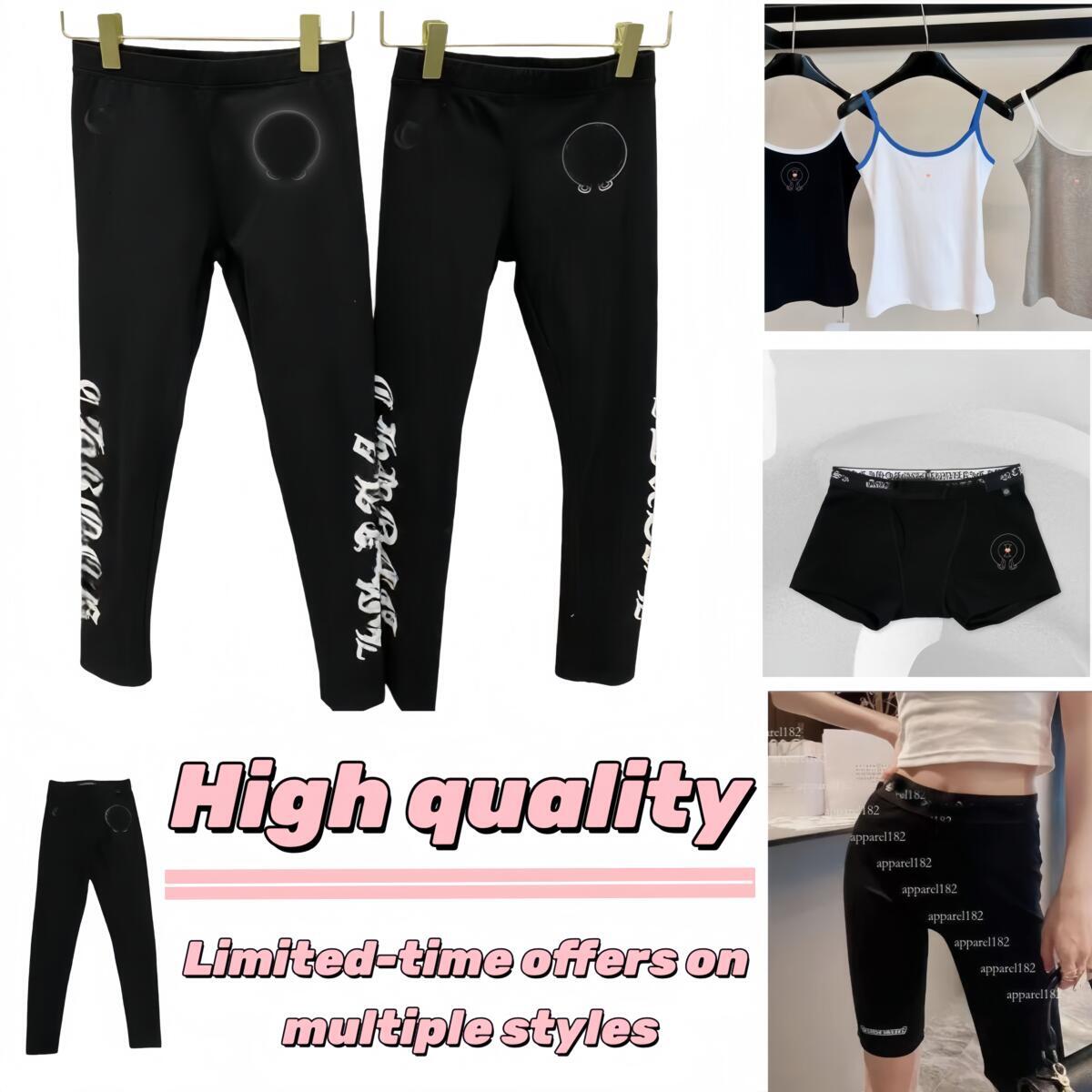 New higher quality designer chrome leggings women tight pants clothe pants for men high quality brand hoodies pure cotton luxuryuu leggings hiphop casual legging