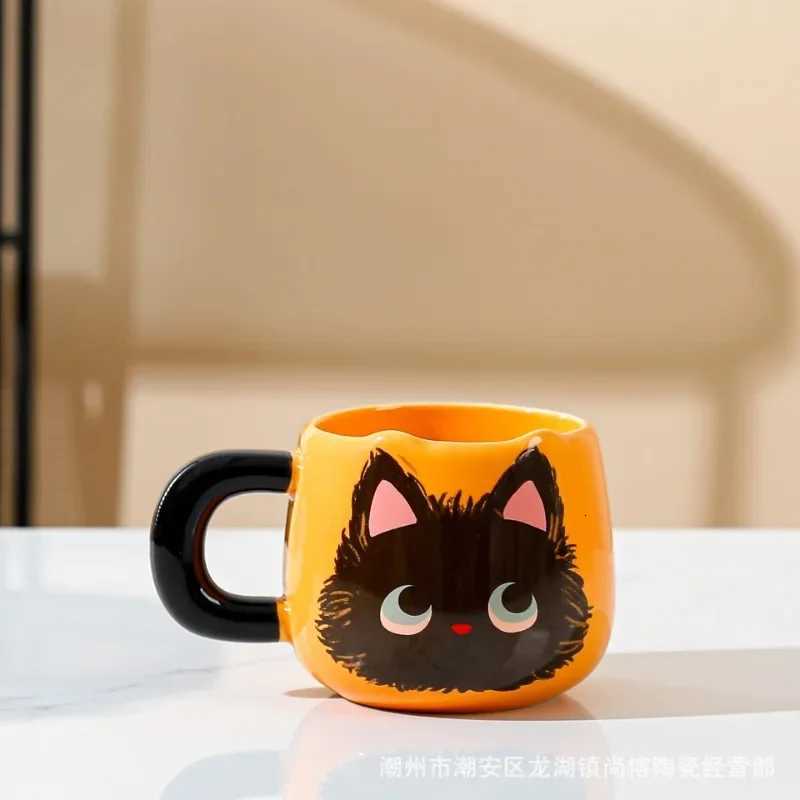 Cute Cat Ceramic Mug Gift Box Household Water Cup Large Capacity Coffee Cup with Spoon M251206 - view 7