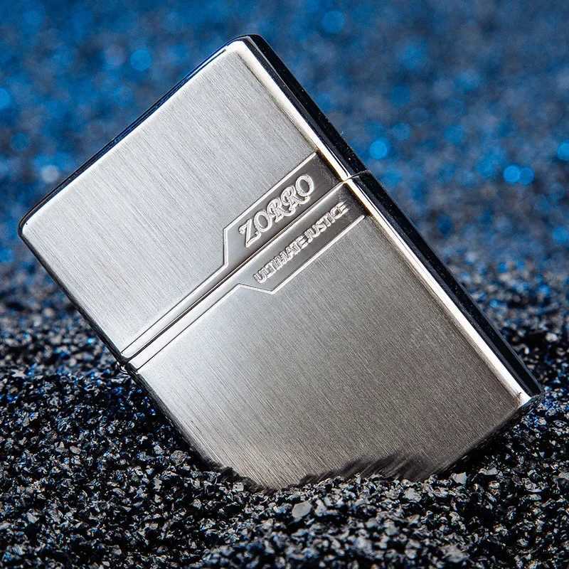 -Gold Bed Copper Windproof Kerosene Lighter Copper Light Plate Narrow hine Mens Cool H251206