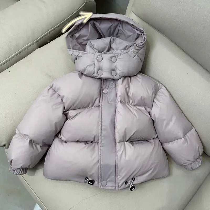 Unisex Korean-Style Childrens Winter Down Jacket - Thickened Warm Foreign-Style Puffer CoatW251206