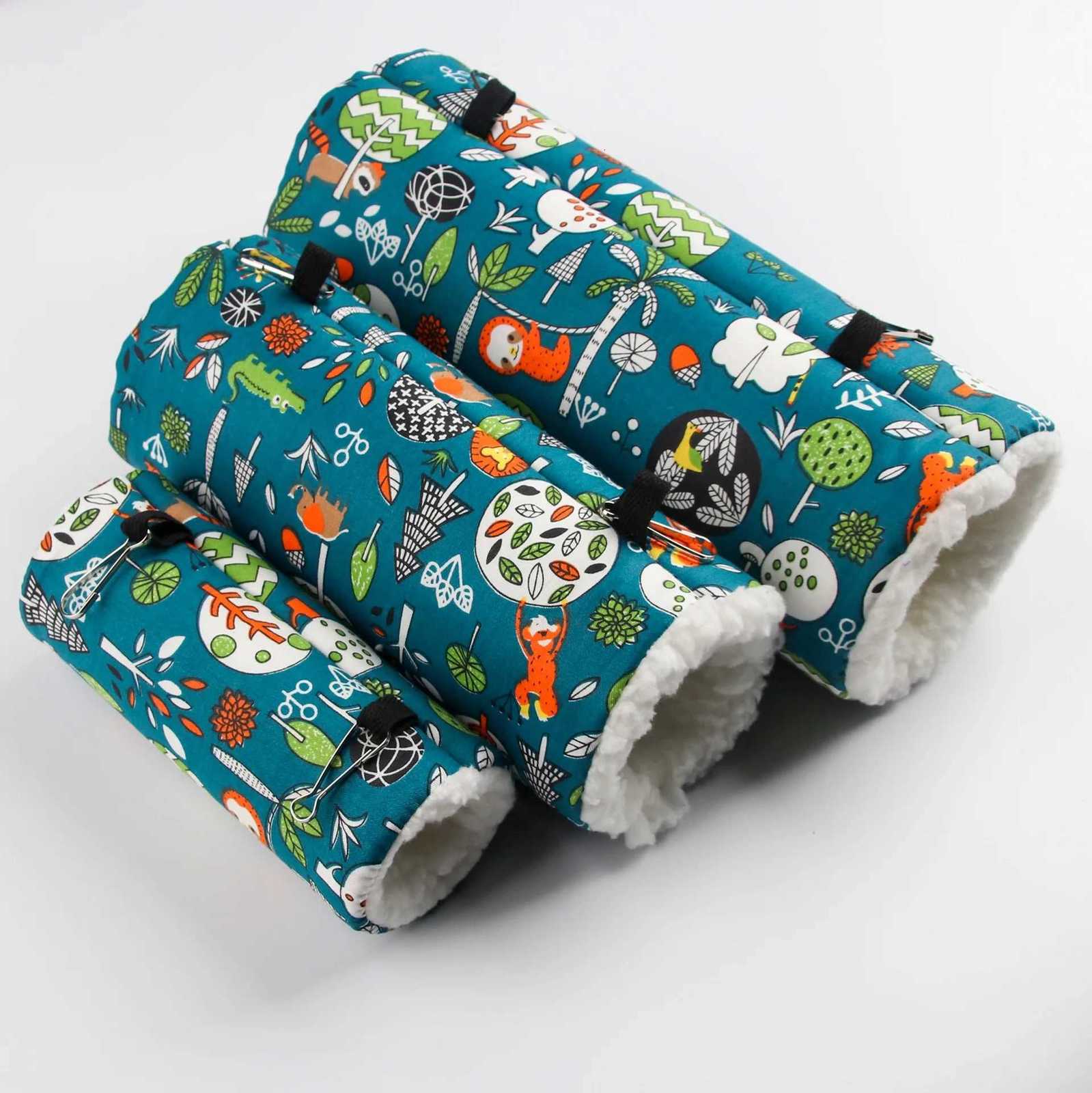 Hamsters Squirrels Honey Fluffy Velvet Winter Warm Cotton Toy Hammock Passage Tunnel Small Animals Hanging Bed Hideaway Toy M251206