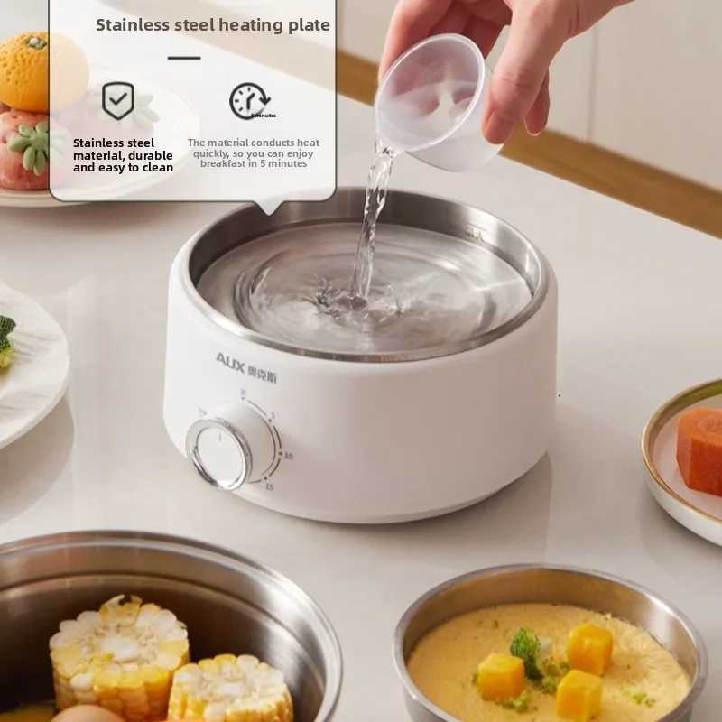 304 Stainless Steel Mini Egg Cooker Auto Shut Off Timer 3-Tier Large Capacity Steamer for Breakfast Eggs M251206