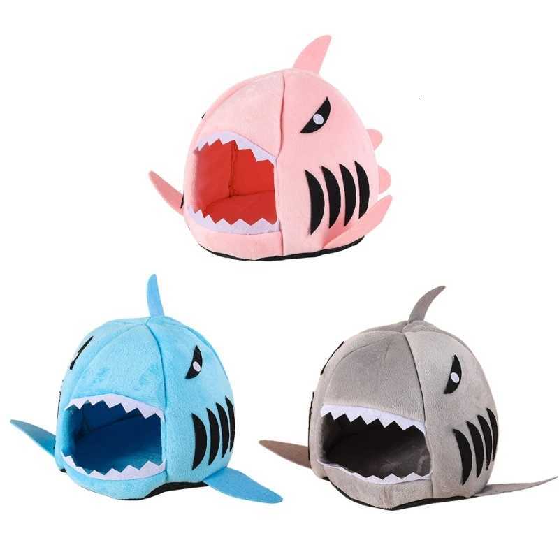 Warm Plush Bead for Hamsters Shark Small Pets House Sleeping Bed Cage Winter Bed Small Pet House for Guinea Pigs M251206