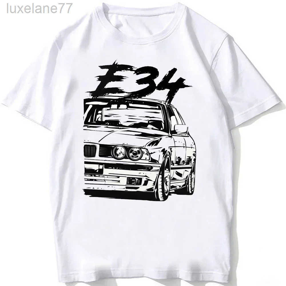 Mens T-shirts Retro Germany Tshirts Summer Men Short Sleeve Old Legend Classic Car T-Shirt Boy Casual Tops Man White