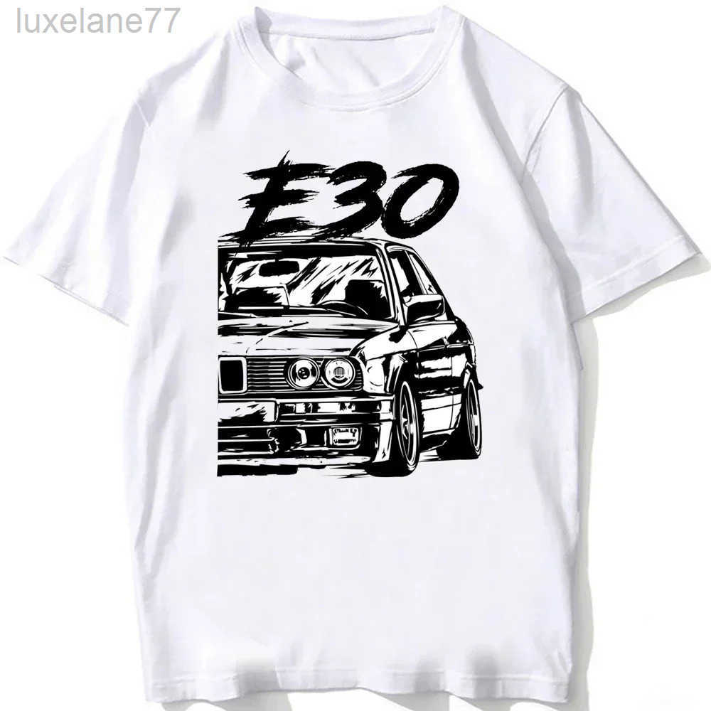 Mens T-shirts Retro Germany Tshirts Summer Men Short Sleeve Old Legend Classic Car T-Shirt Boy Casual Tops Man White