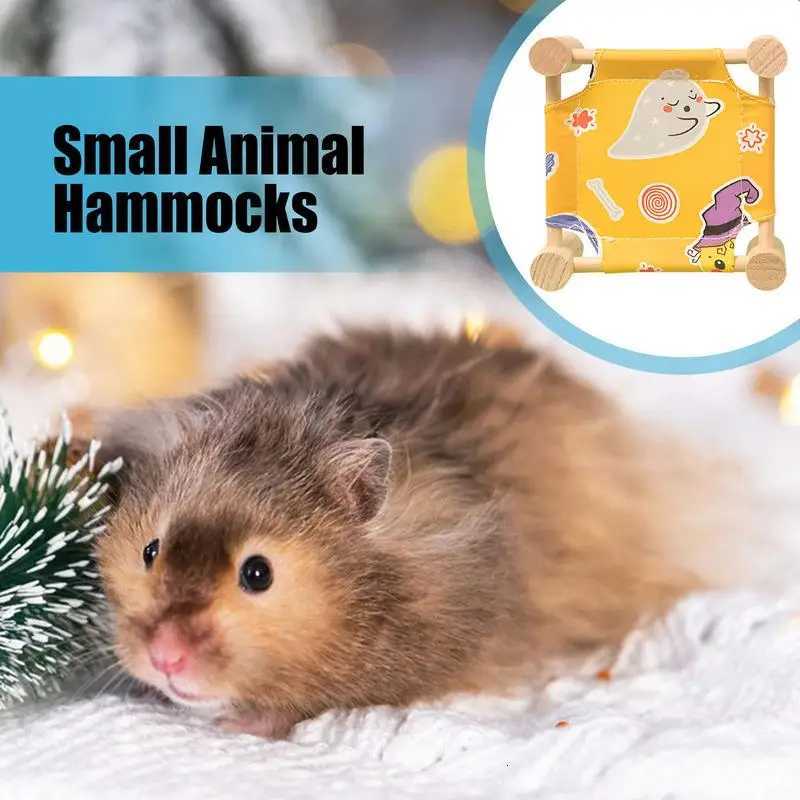 Hamster Hammock Detachable Hamster House Pet Bed Small Pet Sleeping Bed Breathable Small Animal Hammock Sugar Glider House For M251206