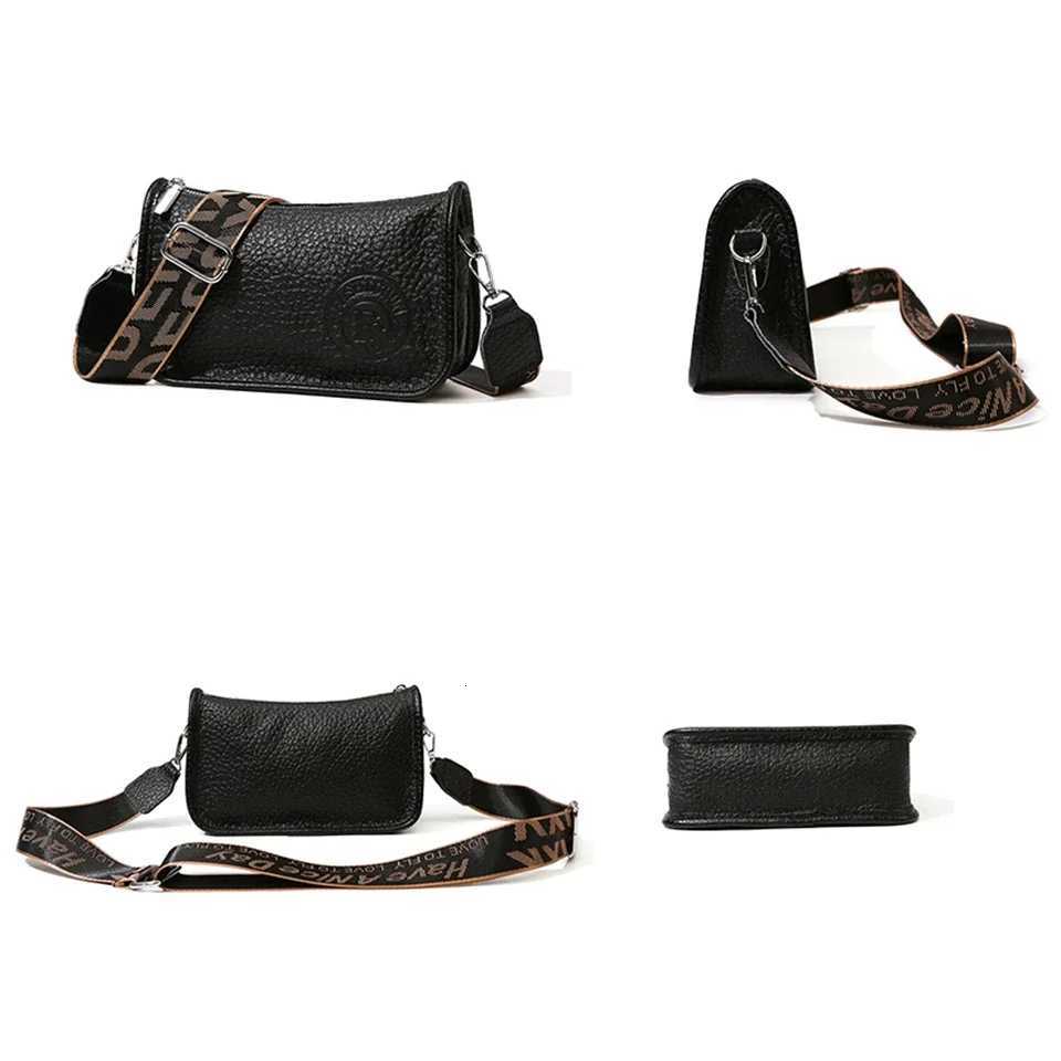 Genuine Leather Cowhide Womens Shoulder Bags Ladies Handbags Crossbody Bag High Quality Commuting Messenger Bag Sac A MainT251205