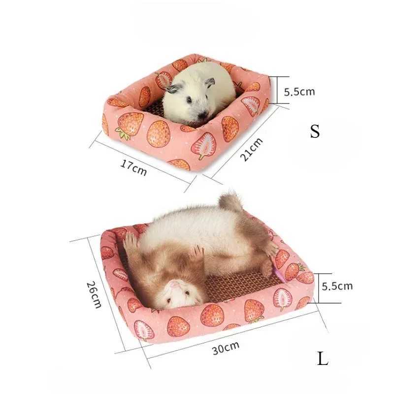 Summer Small Pet Cooling Mat - Rattan Mat with Cute Print Cool Nest for Puppy/Kitten/Guinea Pig/Hamster/Chinchilla M251206