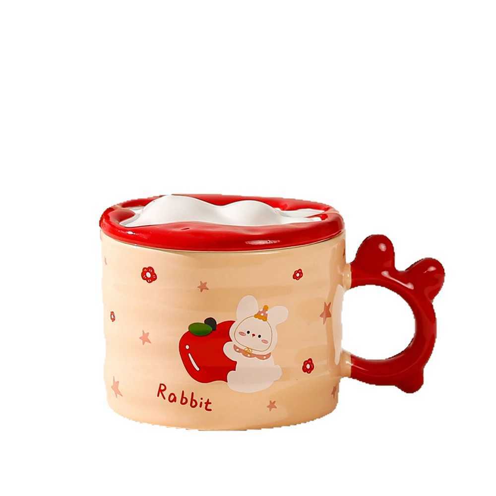 Hand Shaped Cartoon Mug 3D Embossed Unique Style Cute Animal Themed Cup For Home Use Coffee Milk Ceramic Drinkware M251206 - view 7