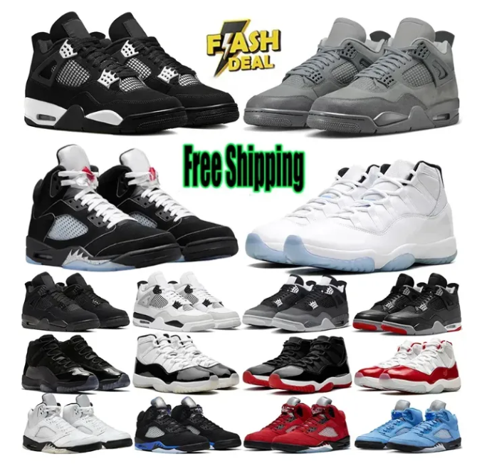 Designer Shoes 4 Basketball Shoes For Men Women 4s Sneaker Military Black Cat Pine Green White Oreo Red Thunder Unc Bred Cacao Medium Olive Sail Mens Trainers Sports 5A