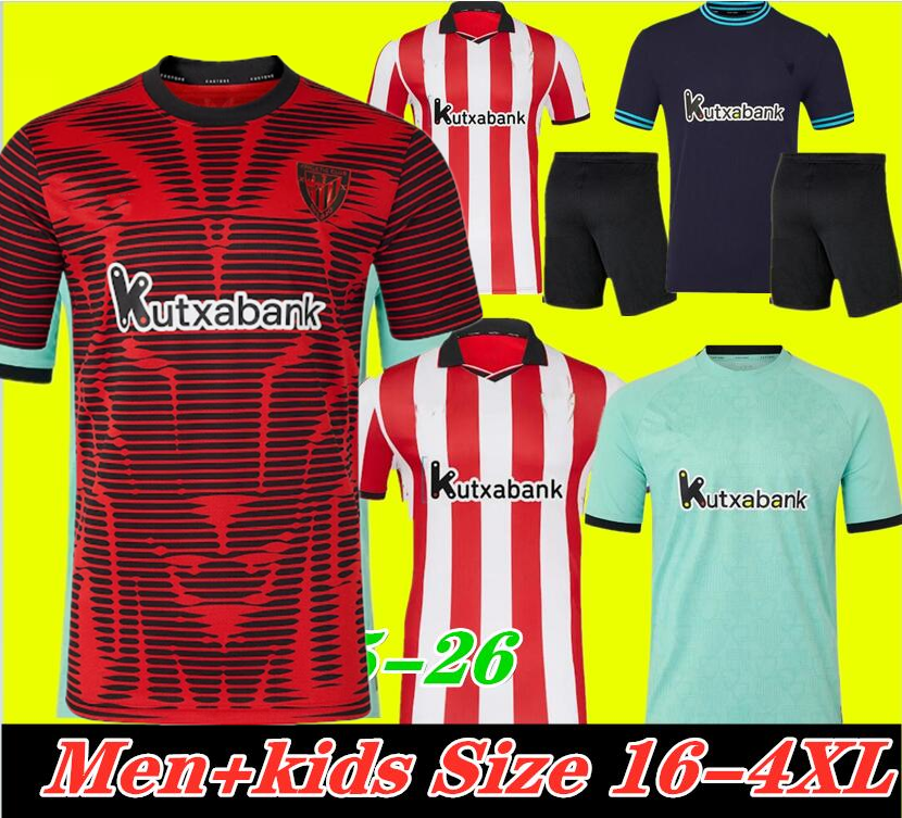 25 26 camiseta de Bilbao Soccer Jerseys GURUZETA BERENGUER MUNIAIN Athletic WILLIAMS JR Football shirt GARCIA VILLALIBRE Athletic Bilbao 2025