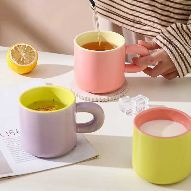 KPop Demon Hunters Rumi Childrens Breakfast Cup Anime Character Ceramic Office Coffee Cup Large Capacity Milk Couple Cup Gifts M251206 - view 6