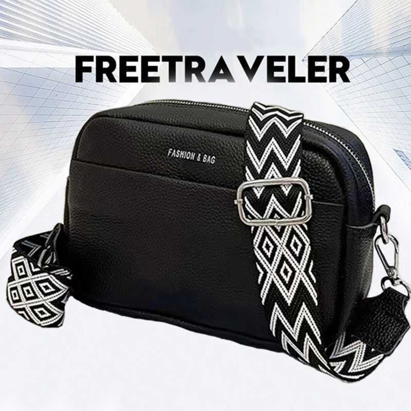 Unisex Canvas Crossbody Bag Stylish Square Camera Purse with Wide Strap Minimalist Versatile for Men/Women Casual Chic NeT251206