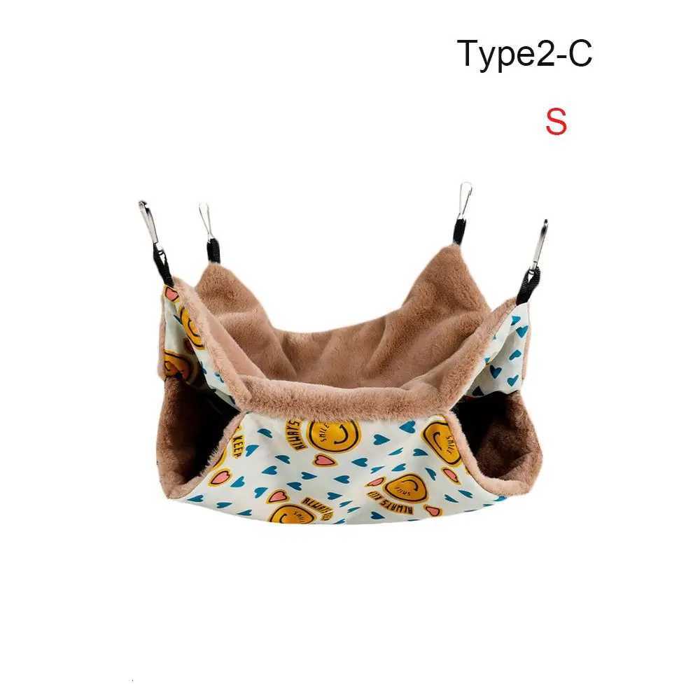 New Colorful Comfortable Winter Double-layer Thicken Hamster Hammock Guinea Pig Nest Warm Cage House Small Animal Sleeping Bag M251206
