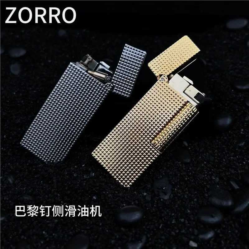 -Personali Creative Kerosene Lighter Paris Nail Side Sliding Ignition Slim Narrow hine High-end Gift Mens Gift Box H251206