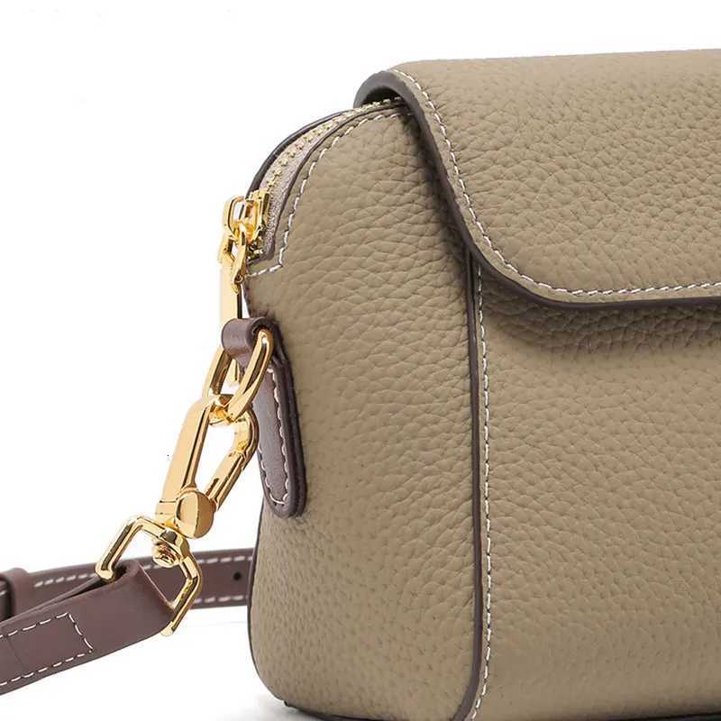 2026 New Womens Bag Luxury Designer Genuine Leather Woman Crossbody Bag High Quality Cowhide Female Fashionable Shoulder BagsT251206