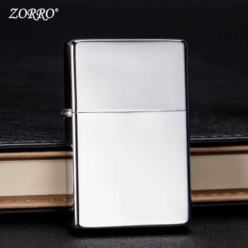 Kerosene Lighter Retro Creative e Copper Shell Windproof Brass Cigarette Gasoline Engine Smoking Gift Box H251206