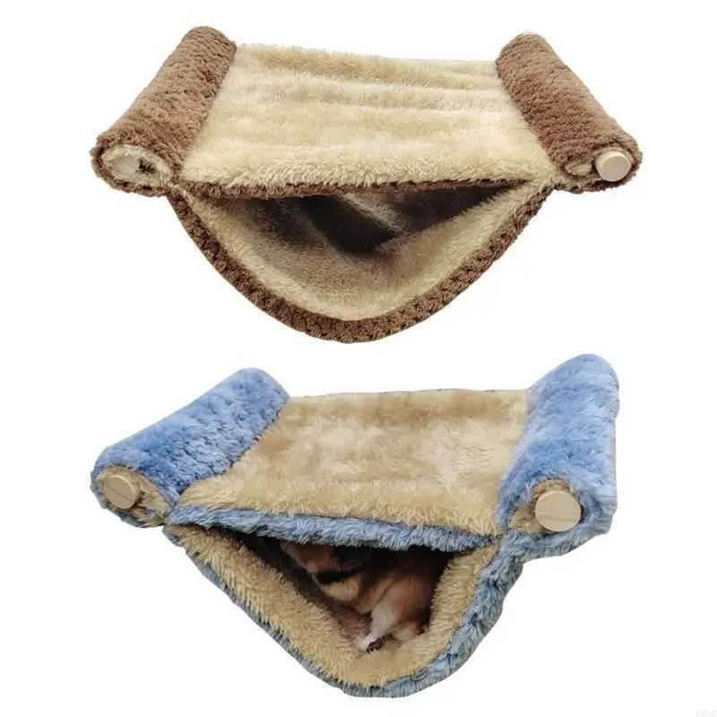 Hamster Warm Nest Hanging Winter Bed Hammock Plush Tent Hideaway for Hamster M251206