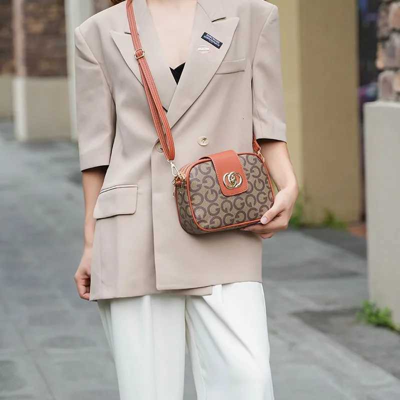 New Women Crossbody Bag PU Leather Bags Multi Space Fashion Sense Large Capacty Fashion Shoulder Material Lightweight BagT251205