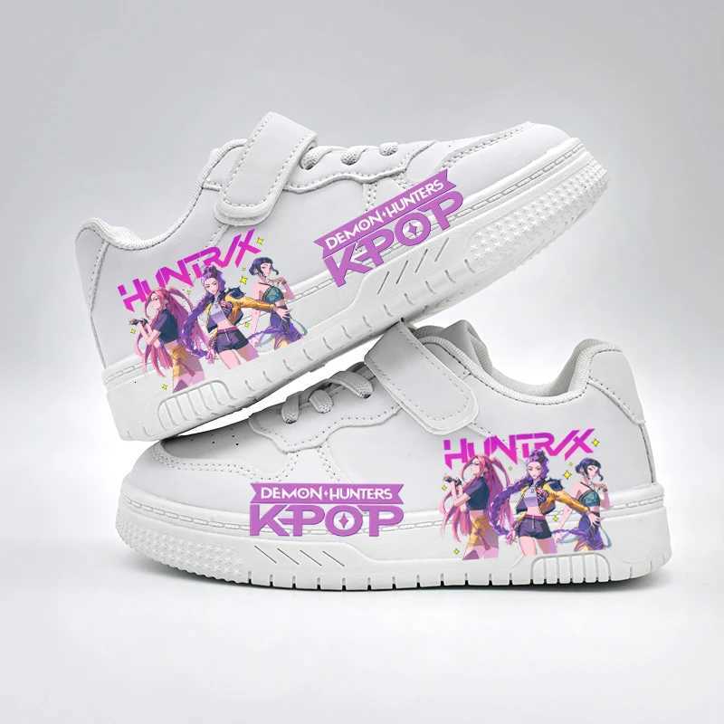 Childrens Fashion KPOP Casual Shoes Kids New Design White Sport Shoes Student Boys Girls Anti-slip Outdoor Breathable Sneakers W251205