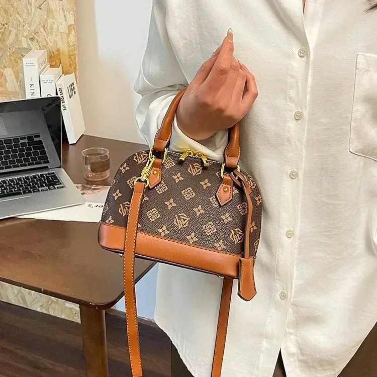 Luxury Niche High-End Shell Bag - 2025 New Vintage Monogram Womens Shoulder/Crossbody Handheld BagT251205