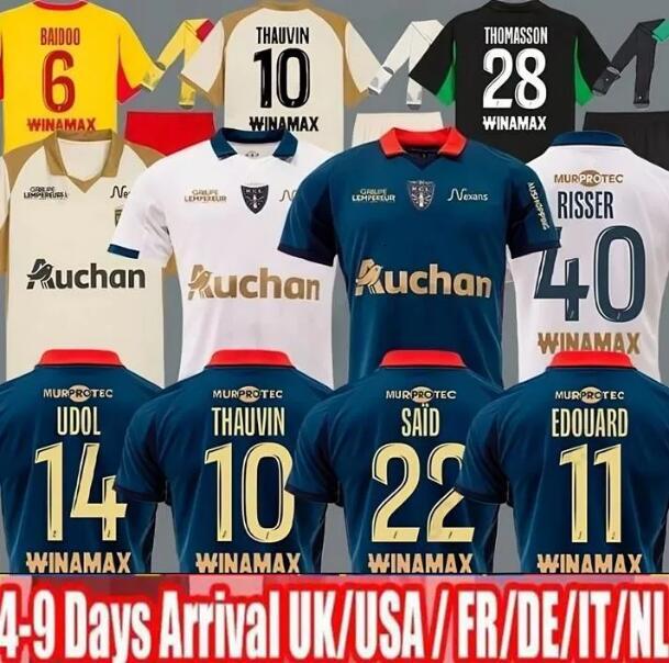 25 26 maillot RC Lens soccer jerseys Sainte Barbe special-edition GANAGO GRADIT FORTES CAHUZAC PEREZ 2025 LENS MAURICIO KAKUTA Equipment jersey Football Shirts