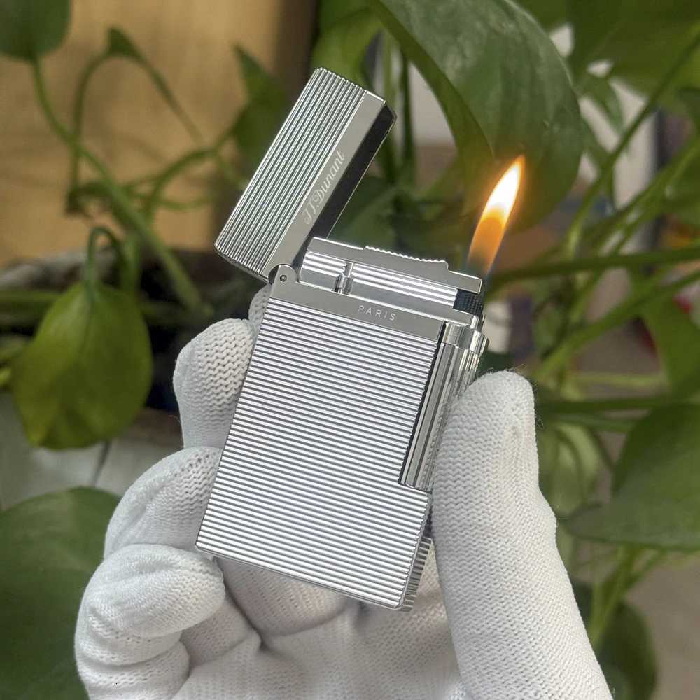 Memorial Lighters Brass Open Cling Sound Luxury Paris Lighter Sofe Flame Smoking Accessories For Fathers Gift Handmade 2025 H251206