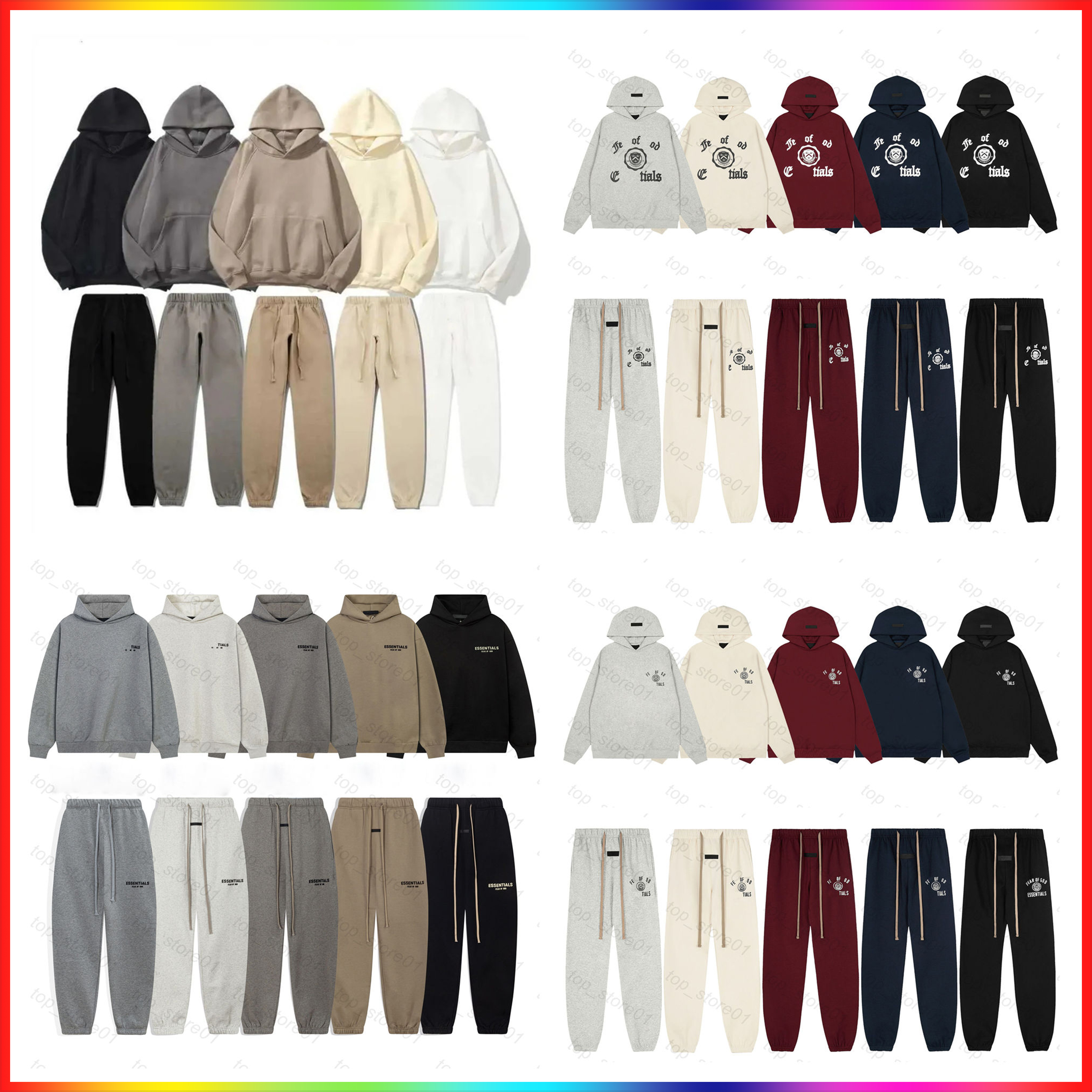 5A mens designer hoodie Summer essintals Fashion Hoody 3D Silicon Reflective Letter Breathable Mes essential tracksuit Luxury Couples Casual Oversize Loose Set