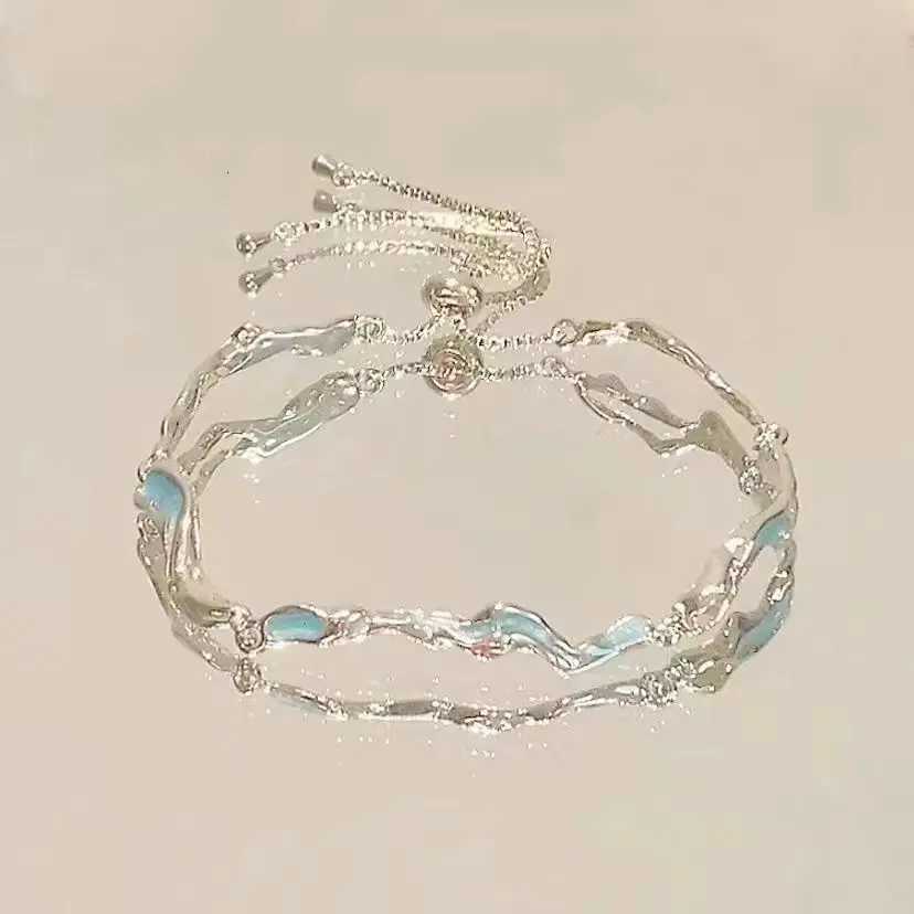 Korean Elegant Cherry Blossom Bow Zircon Bracelet For Women Y2K Sweet Girls Crystal Flowers Bracelets Wedding Party Jewelry Gift W251206