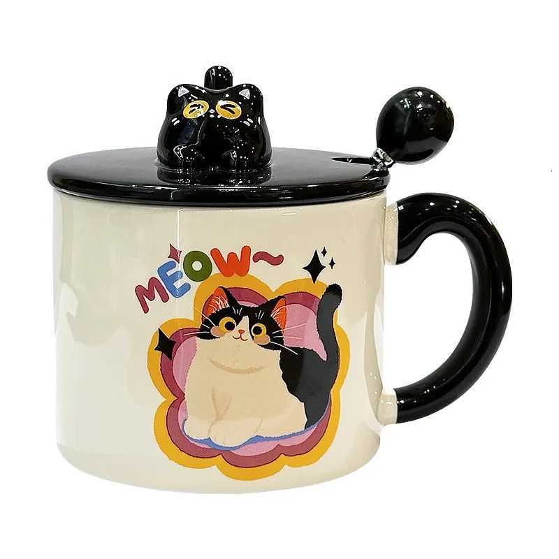 Cute Cat Mug Funny Coffee Cups Original Mugs Ceramic Coffee Cup for Tea Drinkware Personalized Gift Christmas Beer Travel M251206 - view 5