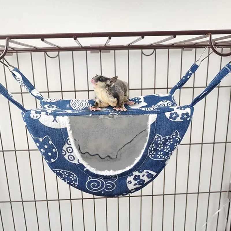 Ferret Hammock for Cage Guinea Pig Hideout Mouse Hammock Ferret BedHamster Bed Hanging HammockWarm Bed for FerretChinchilla M251206