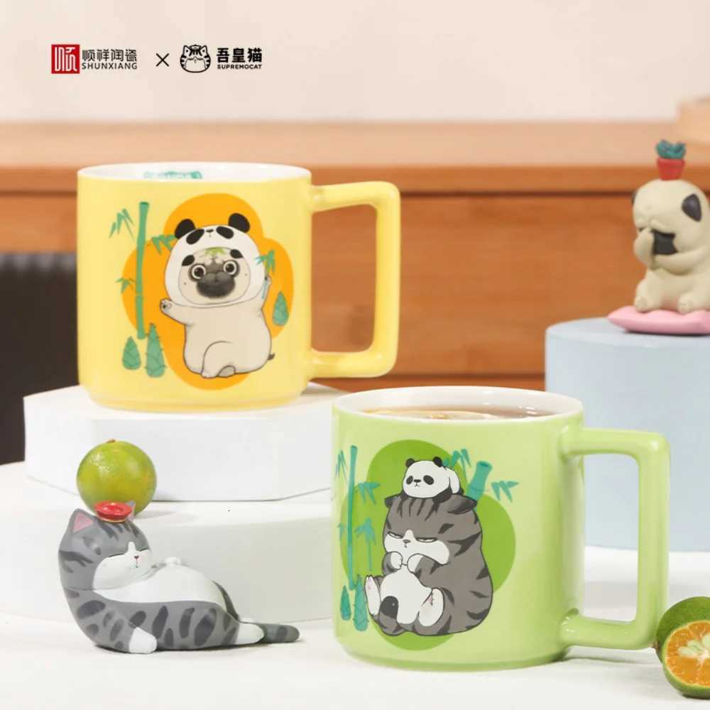 SHUNXIANG SUPREMO CAT Ceramic Mug Kawaii Pattern Breakfast Milk Cup Cute Drink Tableware Coffee Mug Childrens Water Cups Gift M251206 - view 4