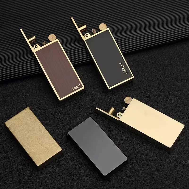 Mechanical Autatic Lifting Lighter Creative Personality Brass Kerosene Cigarette Lighter Creative Mens Gift H251206