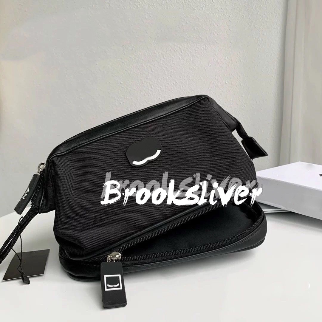 Storage Bags 27X16CM makeup bag C classical waterproof 2 layer pouch designer organization