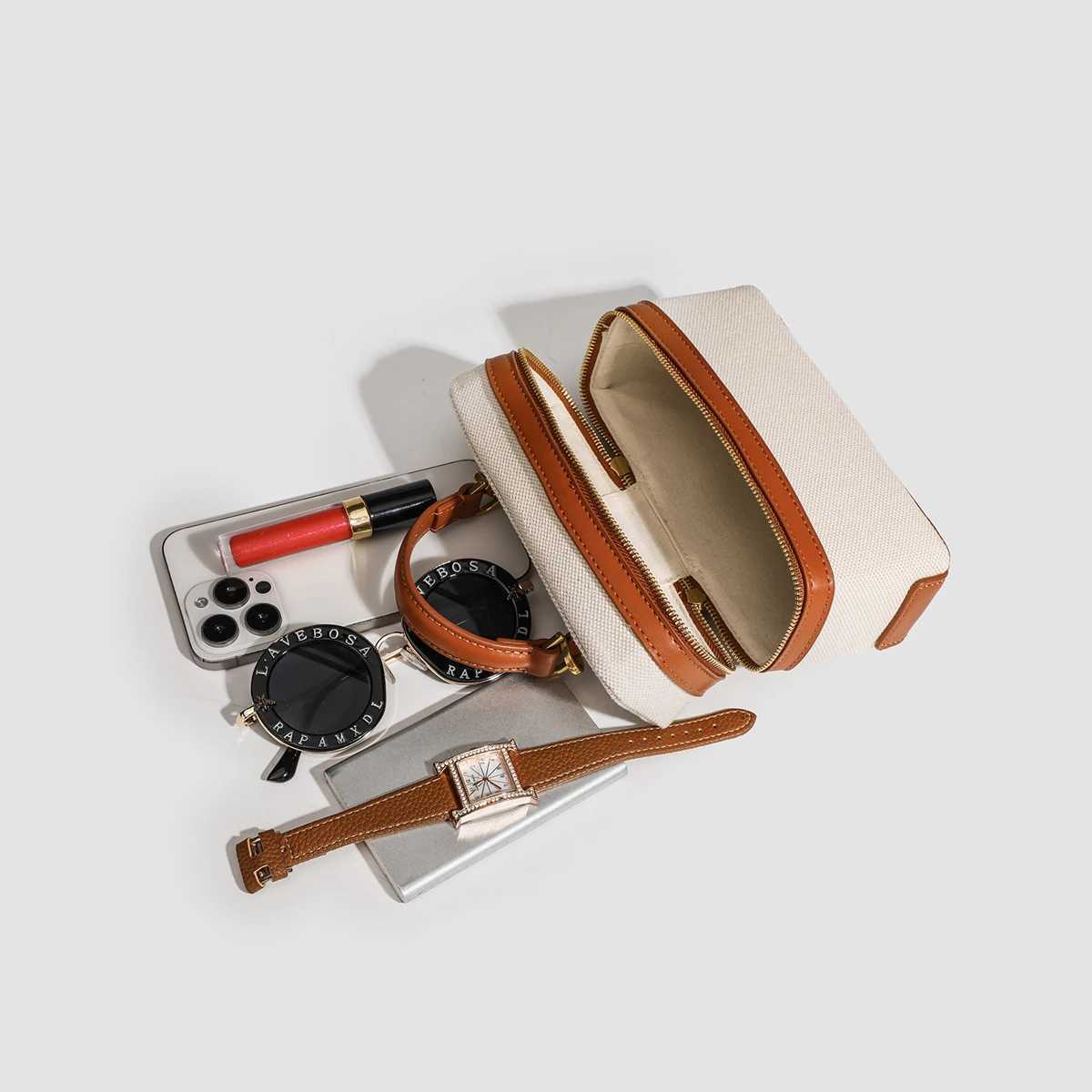 Womens Retro Canvas Spliced Lunch Box Commuter Portable Shoulder Crossbody Small Square Bag Adjustable Shoulder StrapT251205