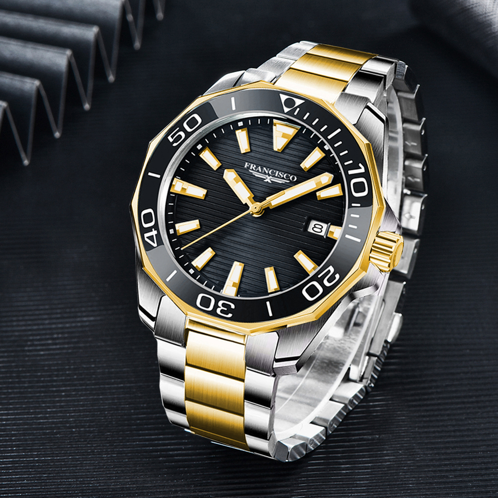 Stainless Steel Luminous Japan Quartz Movement Wristwatch Analog Luxury Men Gift Watches for Christmas Holiday gift