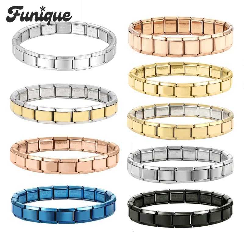 Creative Christmas Bracelet High Quality Stainless Steel Bracelet WomenS Jewelry 9mm Wide Italian Elastic Charm Birthday Gift W251206