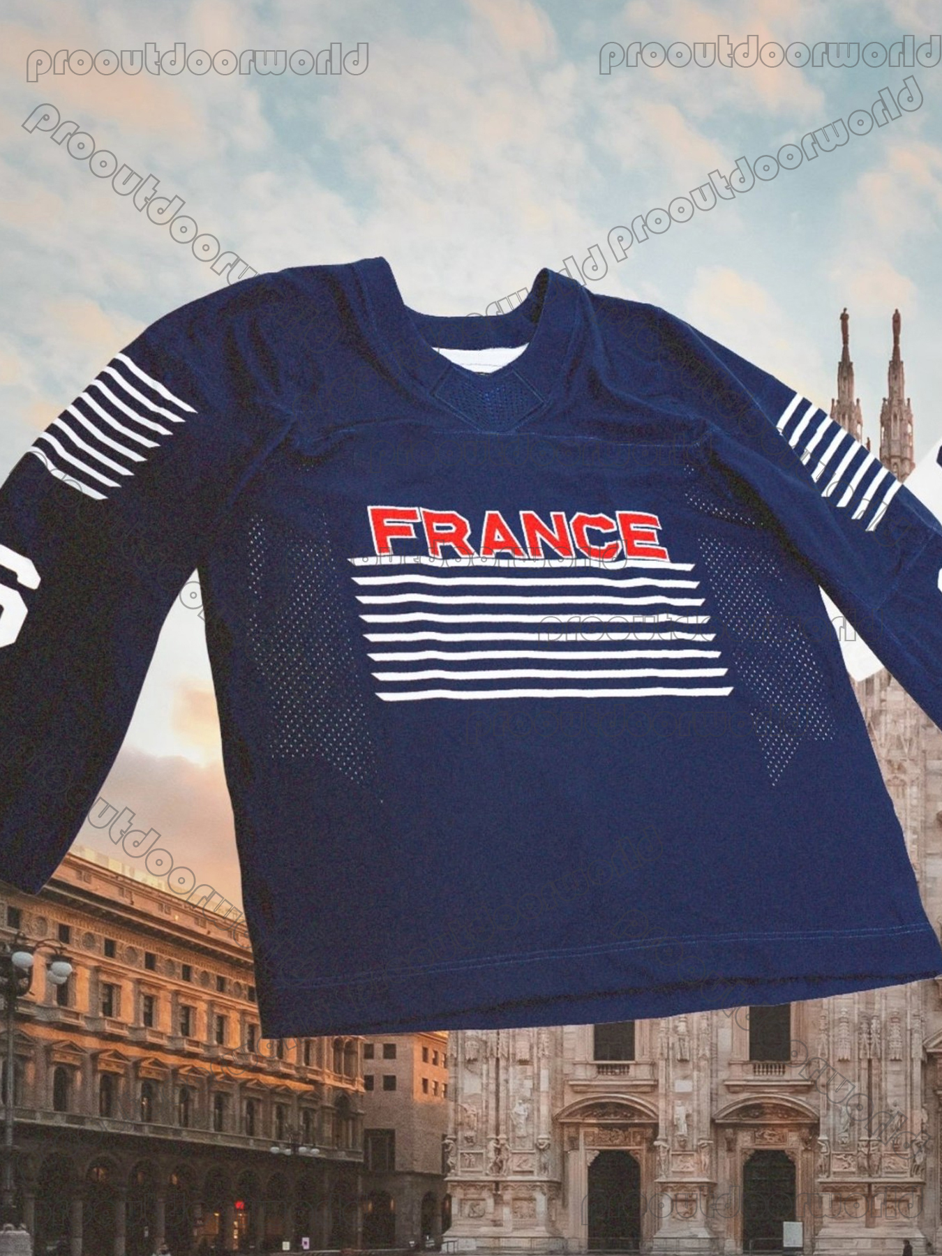 2026 France Hockey Jersey Custom Stitched Stephane Da Costa Treille Bertrand Perret Convery Bellemare Gio Double-Reinforced Stitching Sweater Casual W