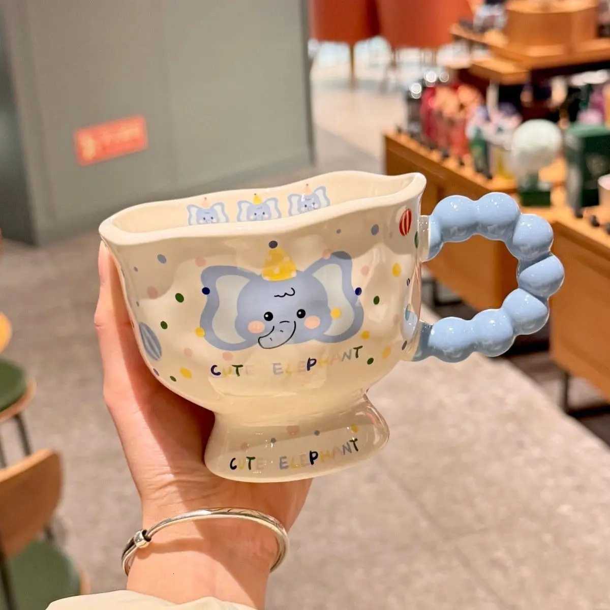 Cute Dog and Rabbit Mug Couple Ceramic Cup Mug for Coffee Tea Cups Personalized Gift Original Breakfast Cups Drinkware Beer Mugs M251206 - view 5