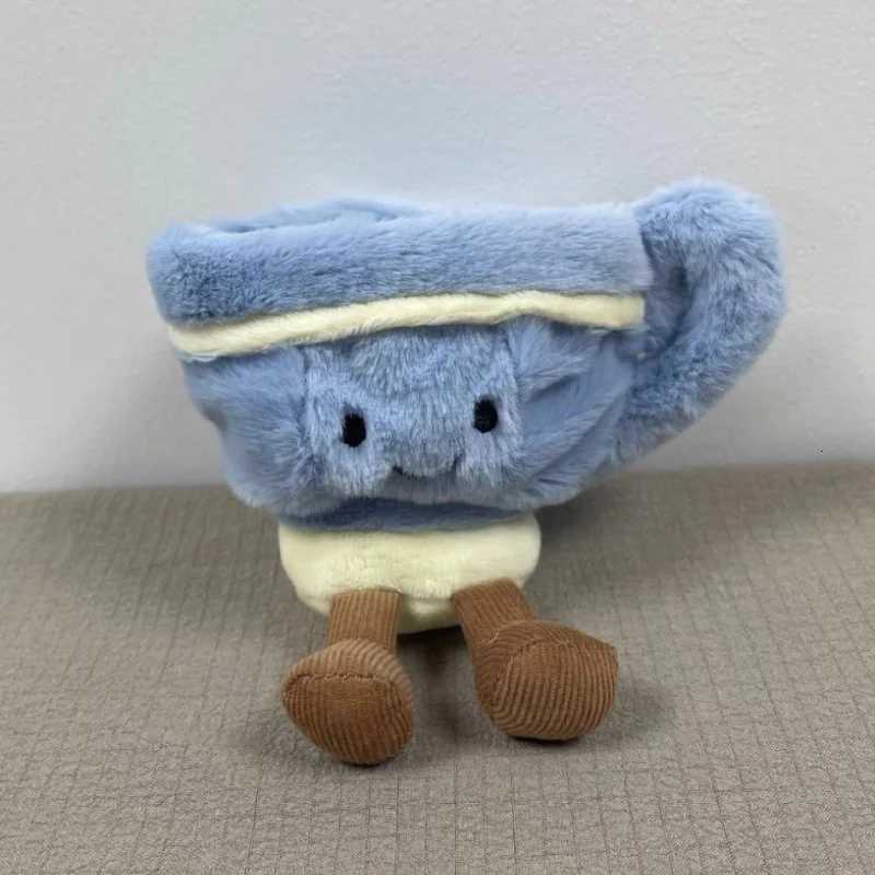 luxury Afternoon Tea Set Plush Toy Teapot Coffee Cup Character Dolls Cute Kitchen Themed Decor Gift Set K251206