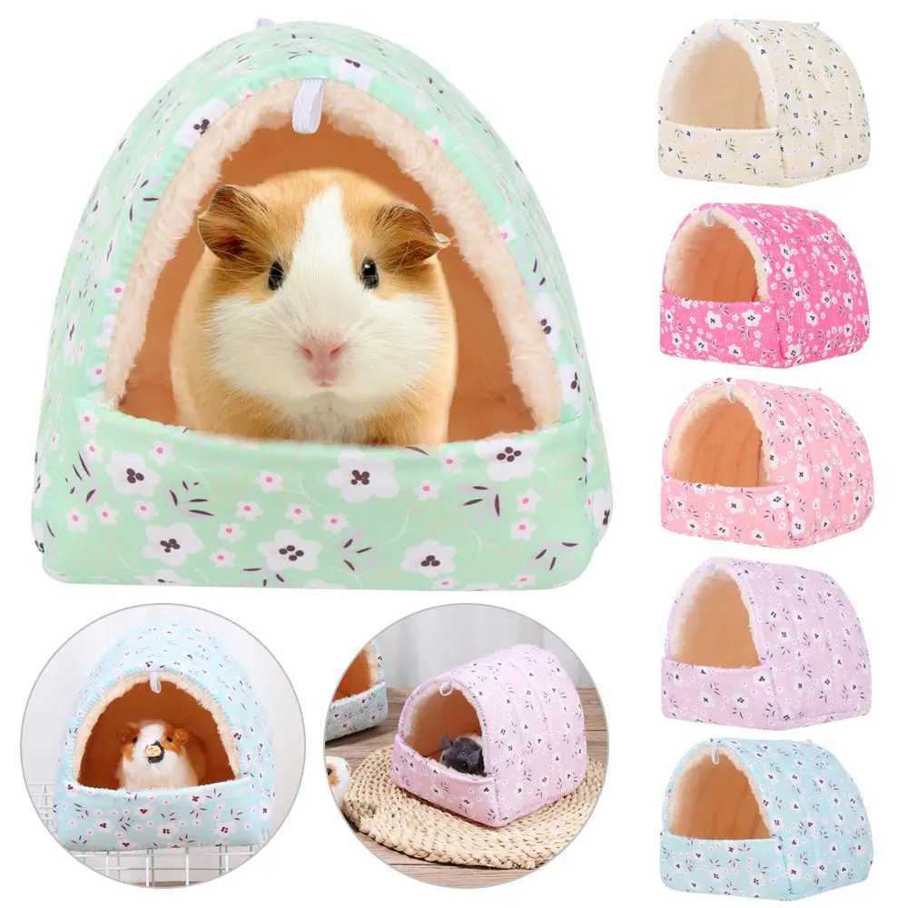 Winter Soft Hamster House Mini Animal Rabbit Squirrel Hammock Nest Guinea Pig Rat Mice Warm Sleeping Bed Pets Supplies M251206