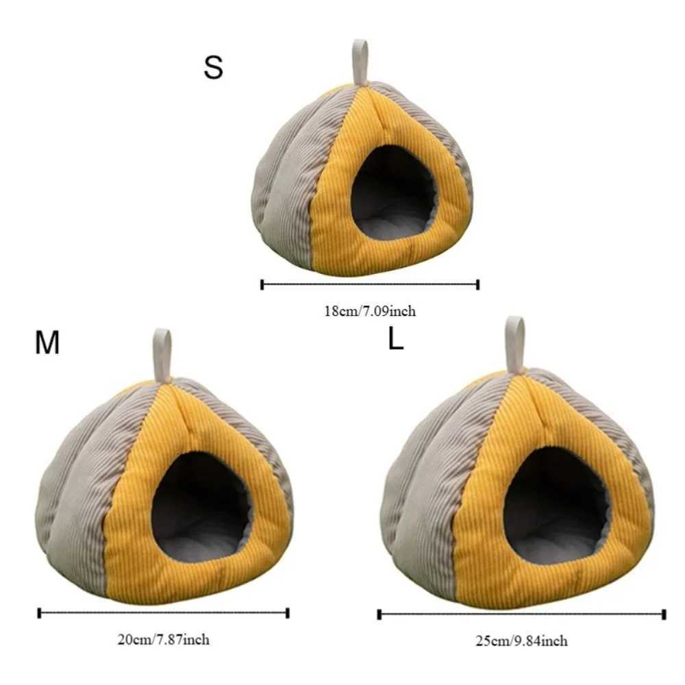 Pet Hanging Beds Warm Winter Hamster Cotton Nest Windproof Plush Rabbit Sleeping Nest Thickened Soft Mouse Bed House Bed Room M251206