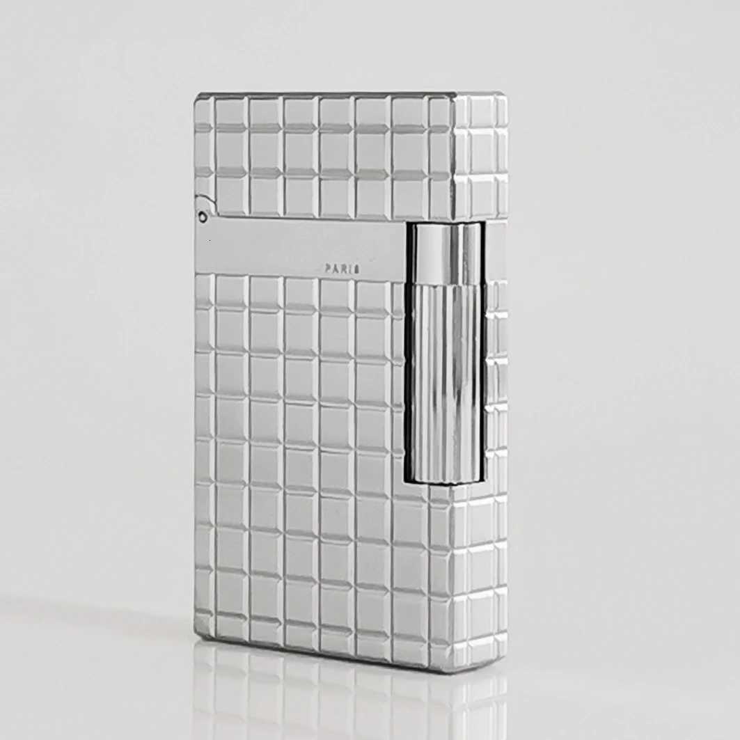 Gas Lighter Large Square Gas Butane Rechargeable Bright Sound For Thanksgiving Gift Collection Metal 100 H251206