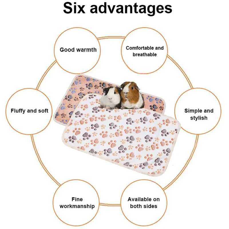 Hamster Guinea Pig Blanket Small Pet Items Soft Warm Bed Sleep Mat Flannel Fleece Pad for Rabbit Hedgehogs Conejos Accessories M251206