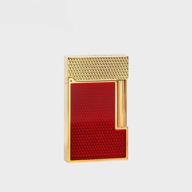 D L1/L2 Options Butane Refillable e Copper Brass Soft Flame Lighter Collection Golden and Silver H251206